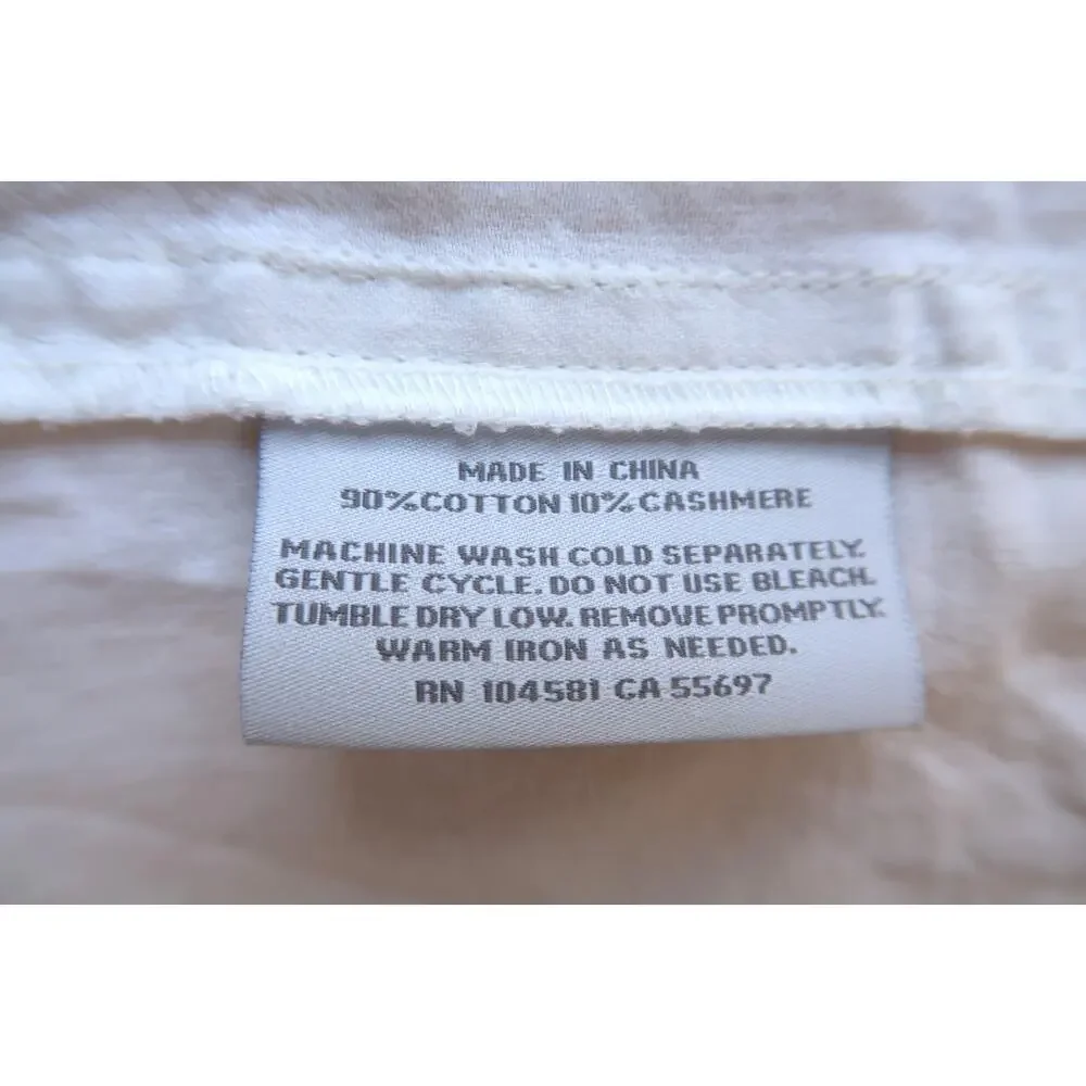 RESTORATION HARDWARE Heathered Cotton Cashmere Nightshirt PJ Sleep Top S $150